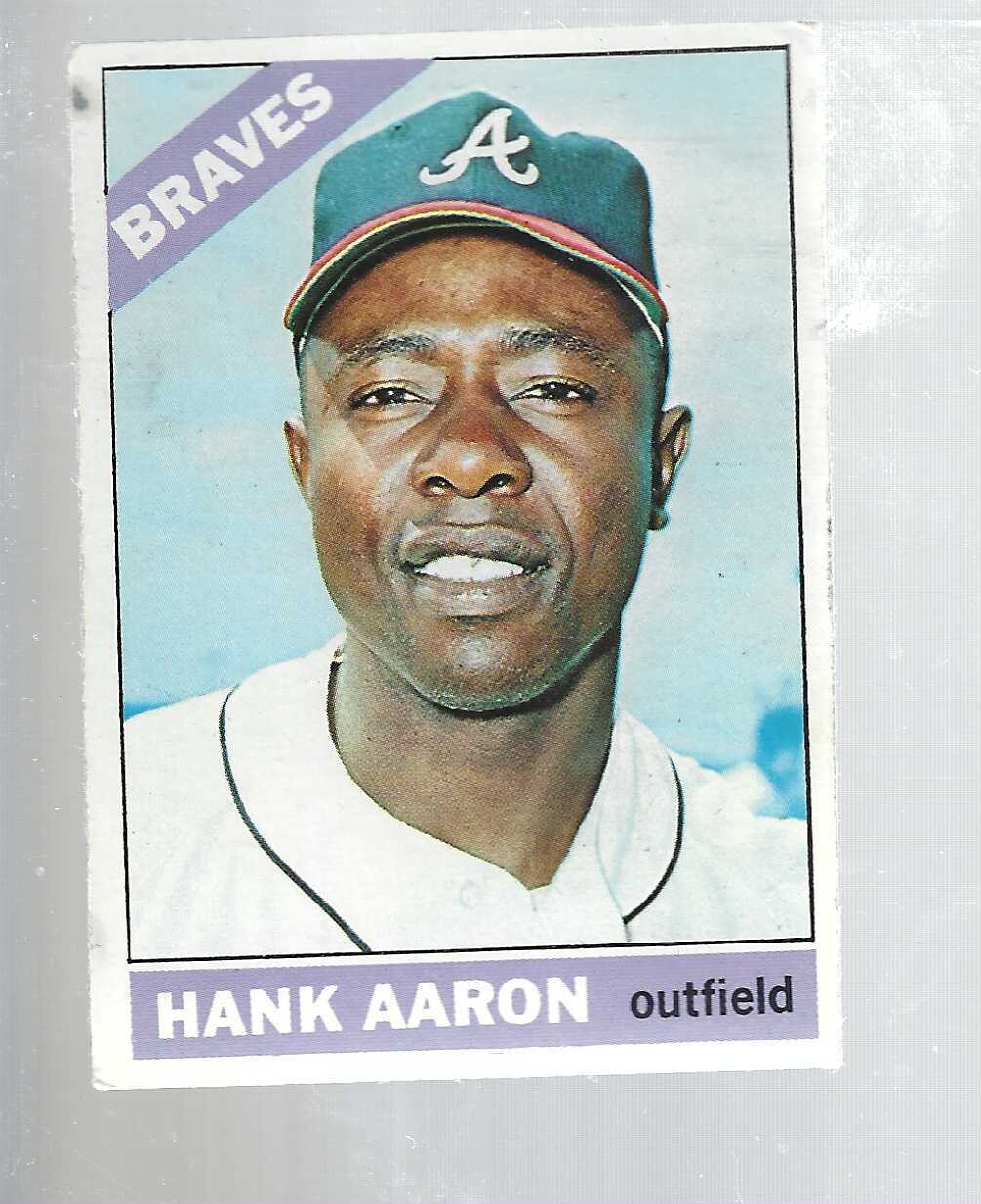 1966 Topps #500 Hank Aaron list $400