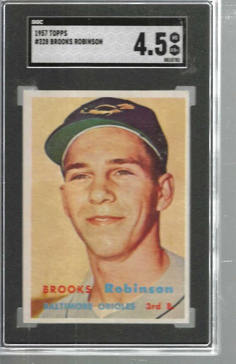 1957 Topps #328 Brooks Robinson Rookie SGC 4.5