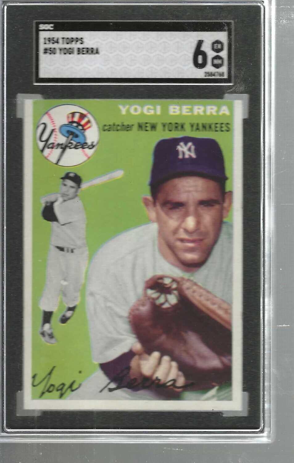 1954 Topps #50 Yogi Berra SGC 6 Centered!