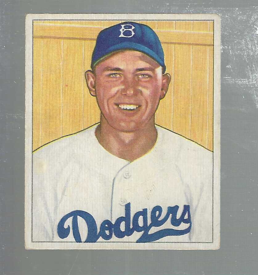 1950 Bowman #112 Gil Hodges list $200