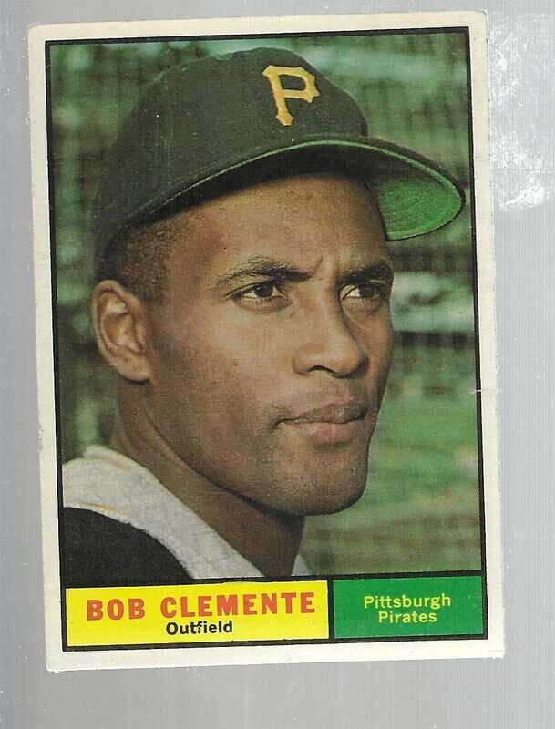 1961 Topps #388 Roberto Clemente Ex