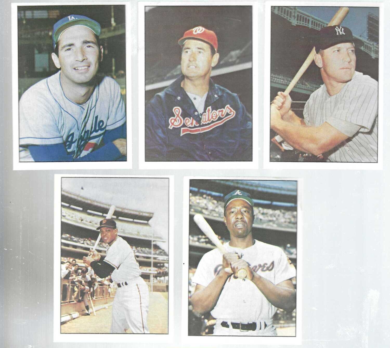 1960s TCMA Complete Baseball Set #1-293 Mantle,Mays,Aaron,Koufax