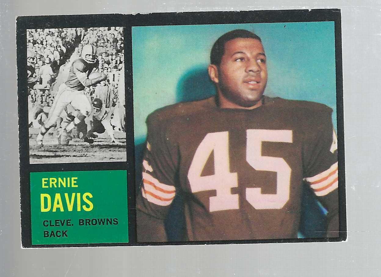 1962 Topps #36 Ernie Davis rookie list $400
