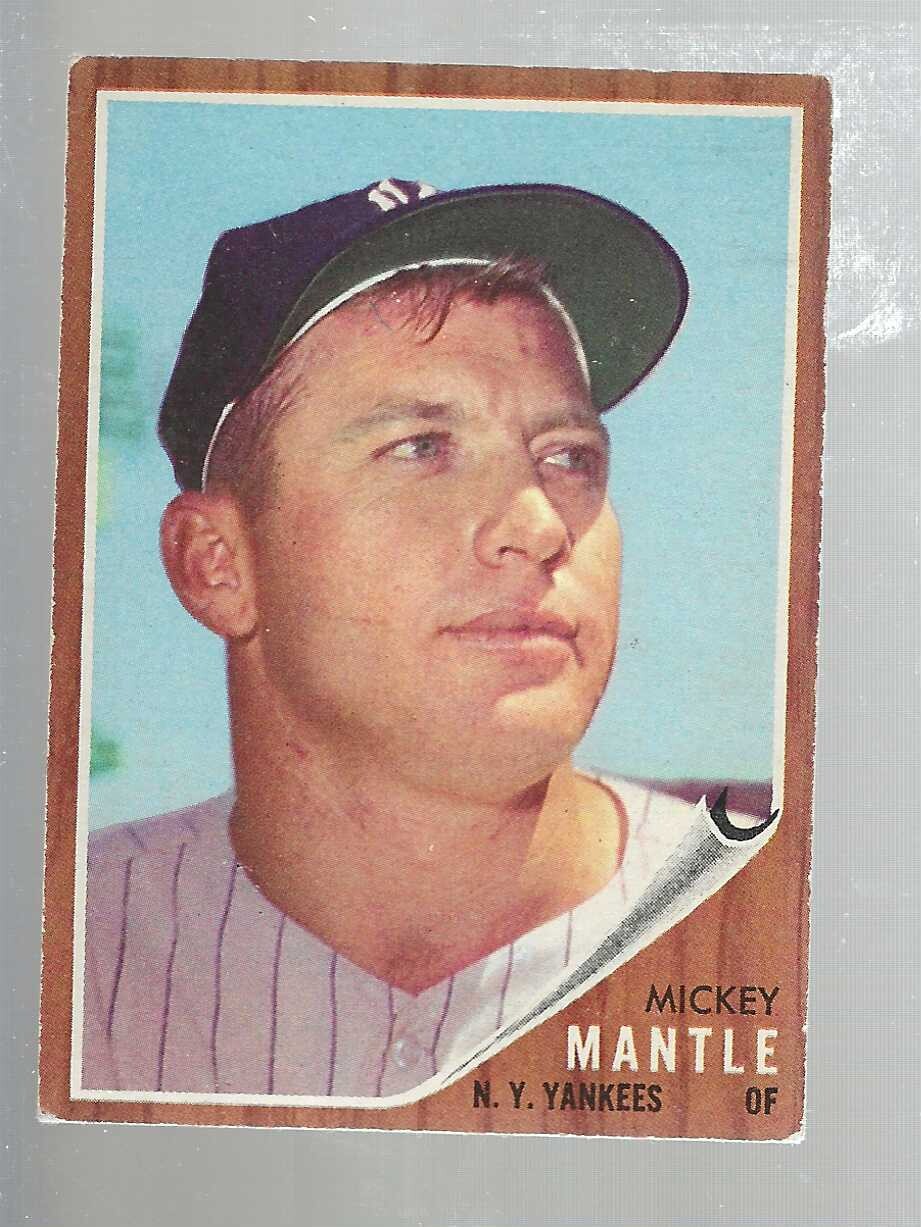 1962 Topps #200 Mickey Mantle list $1500