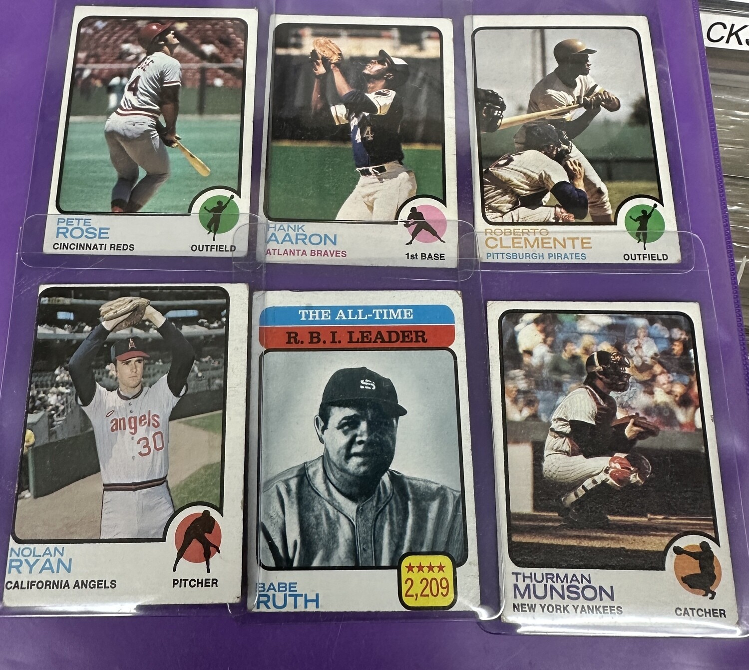 1973 Topps Baseball Near Set 506 ct. Loaded w/ Stars