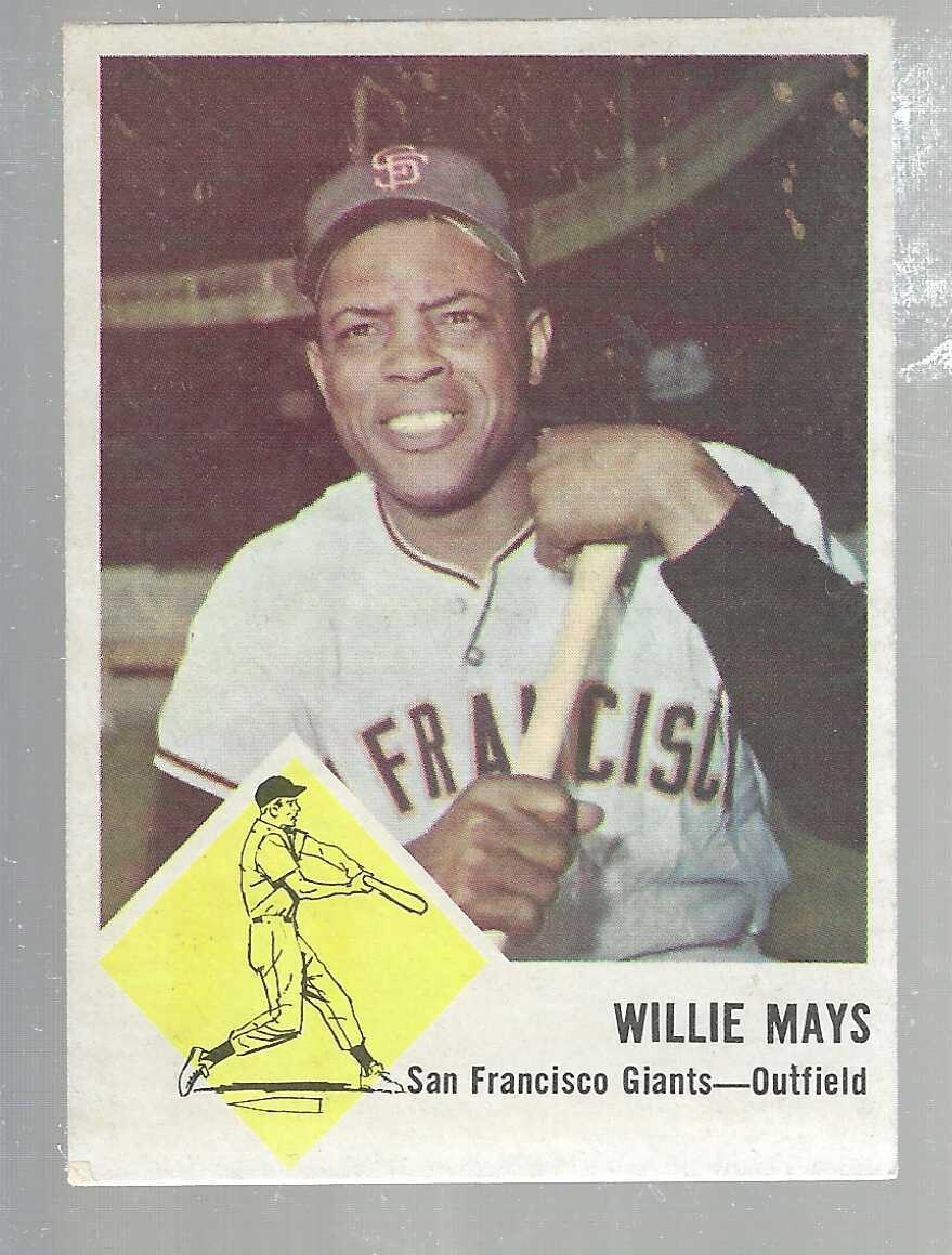 1963 Fleer #5 Willie Mays list $250