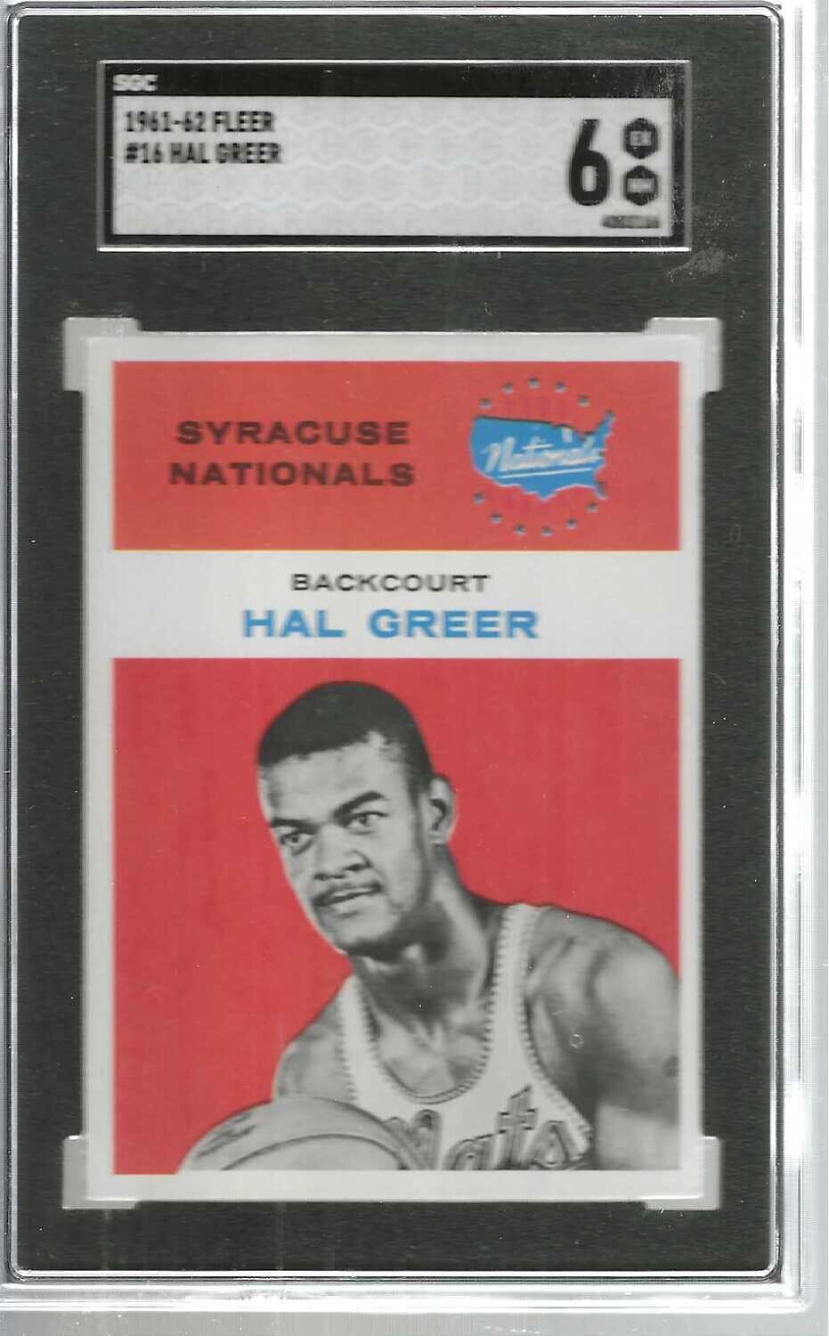 1961 Fleer #16 Hal Greer rookie SGC 6