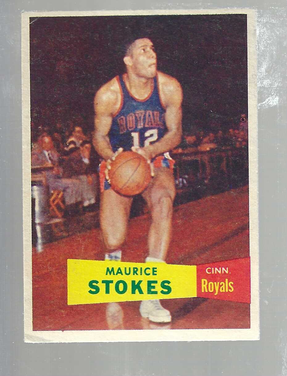 1957 Topps #42 Maurice Stokes rookie Ex/Mint list $150