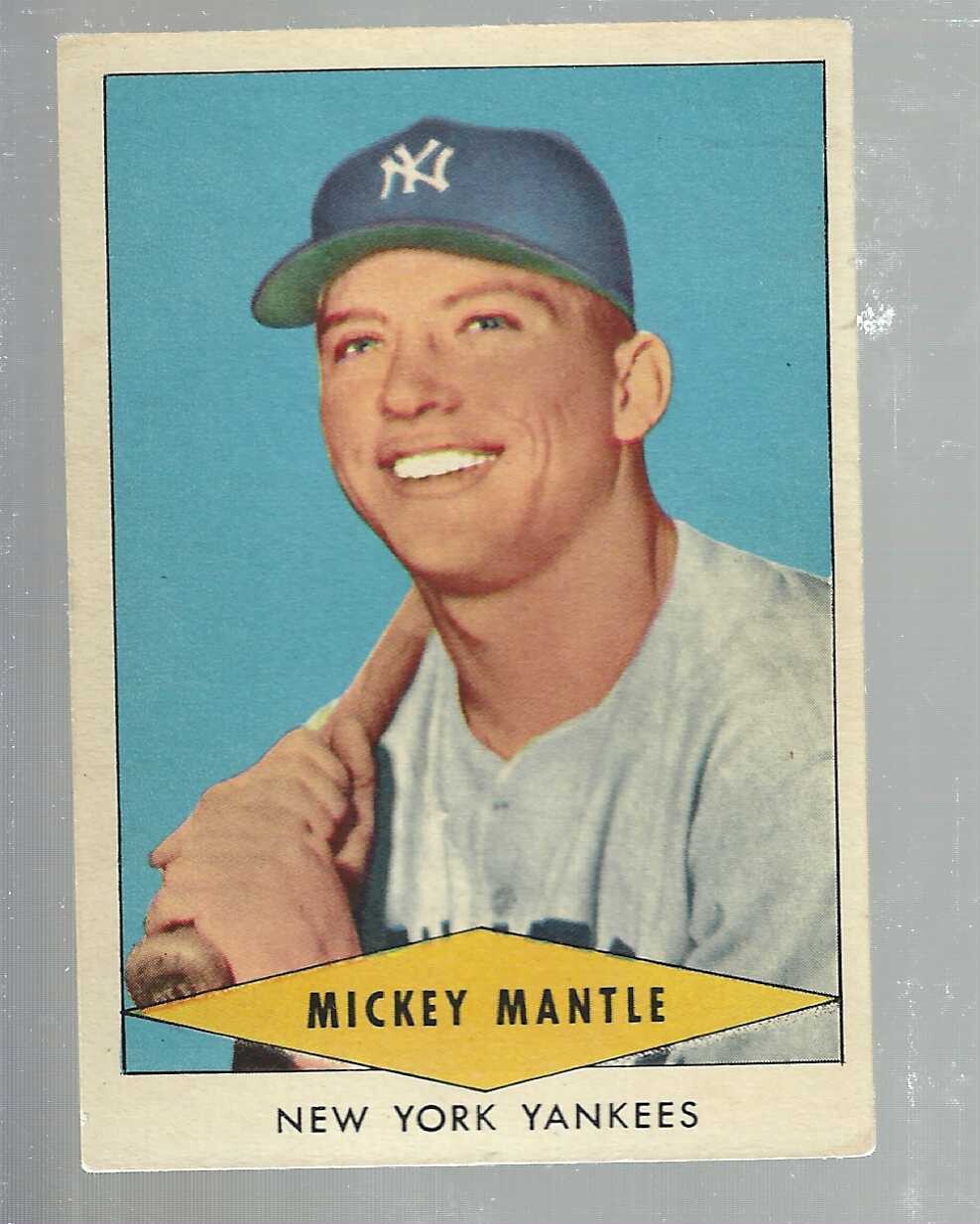 1954 Red Heart Dog Food Mickey Mantle Ex+