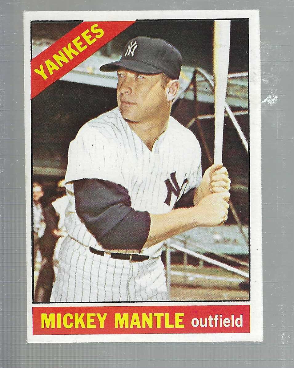 1966 Topps #50 Mickey Mantle Ex/Mint