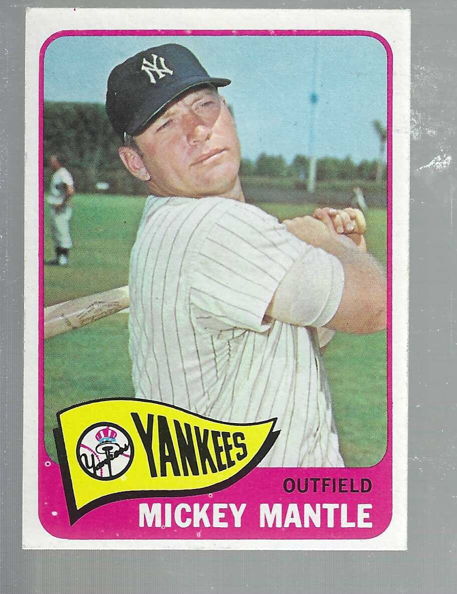 1965 Topps #350 Mickey Mantle Ex/Mint Centered
