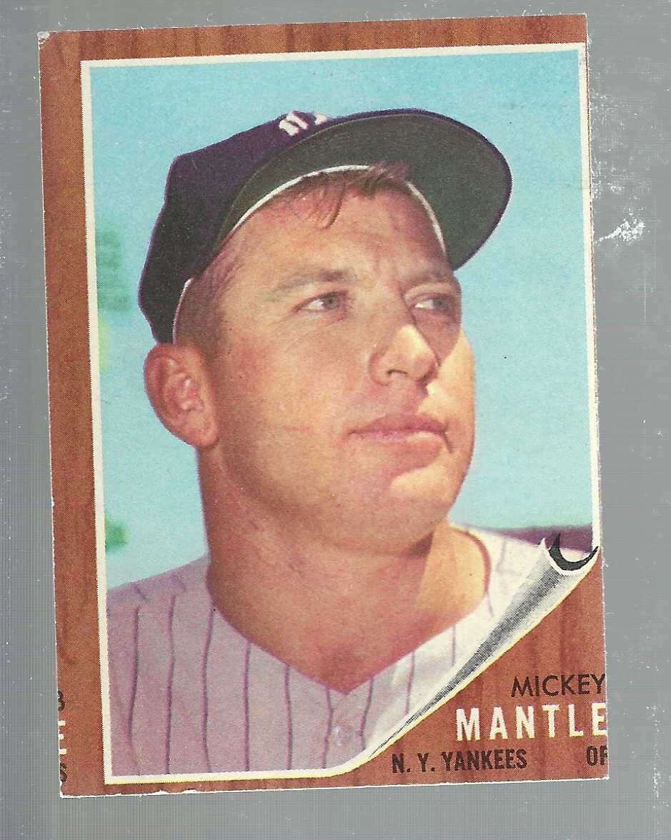 1962 Topps #200 Mickey Mantle List $1500