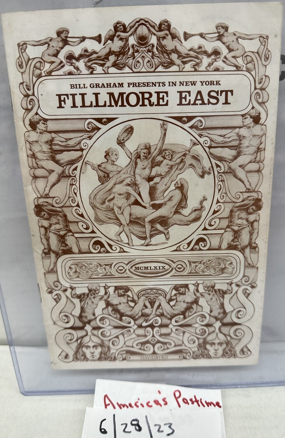 Janis Joplin Program 1969 Fillmore East Concert