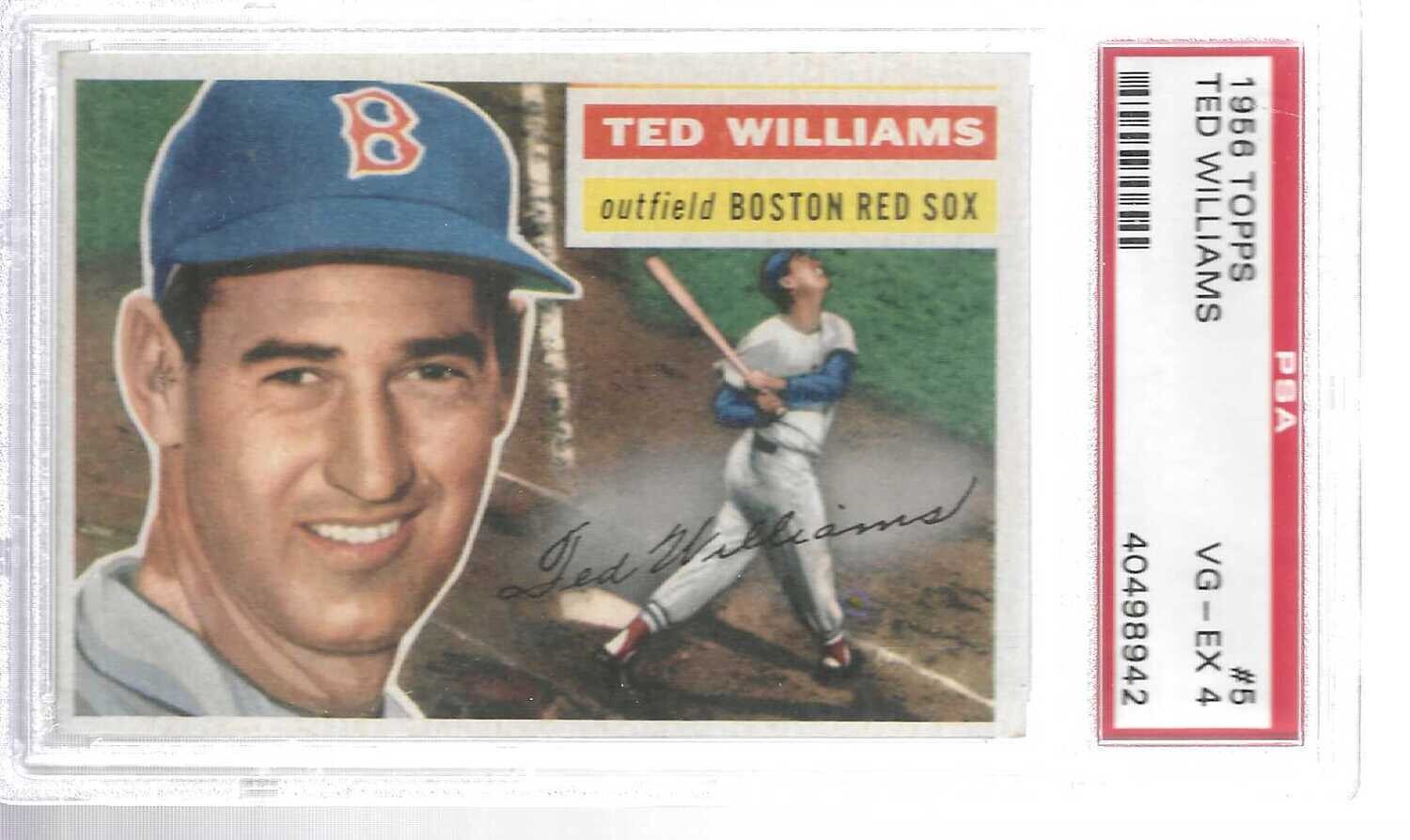 1956 Topps #5 Ted Williams PSA 4