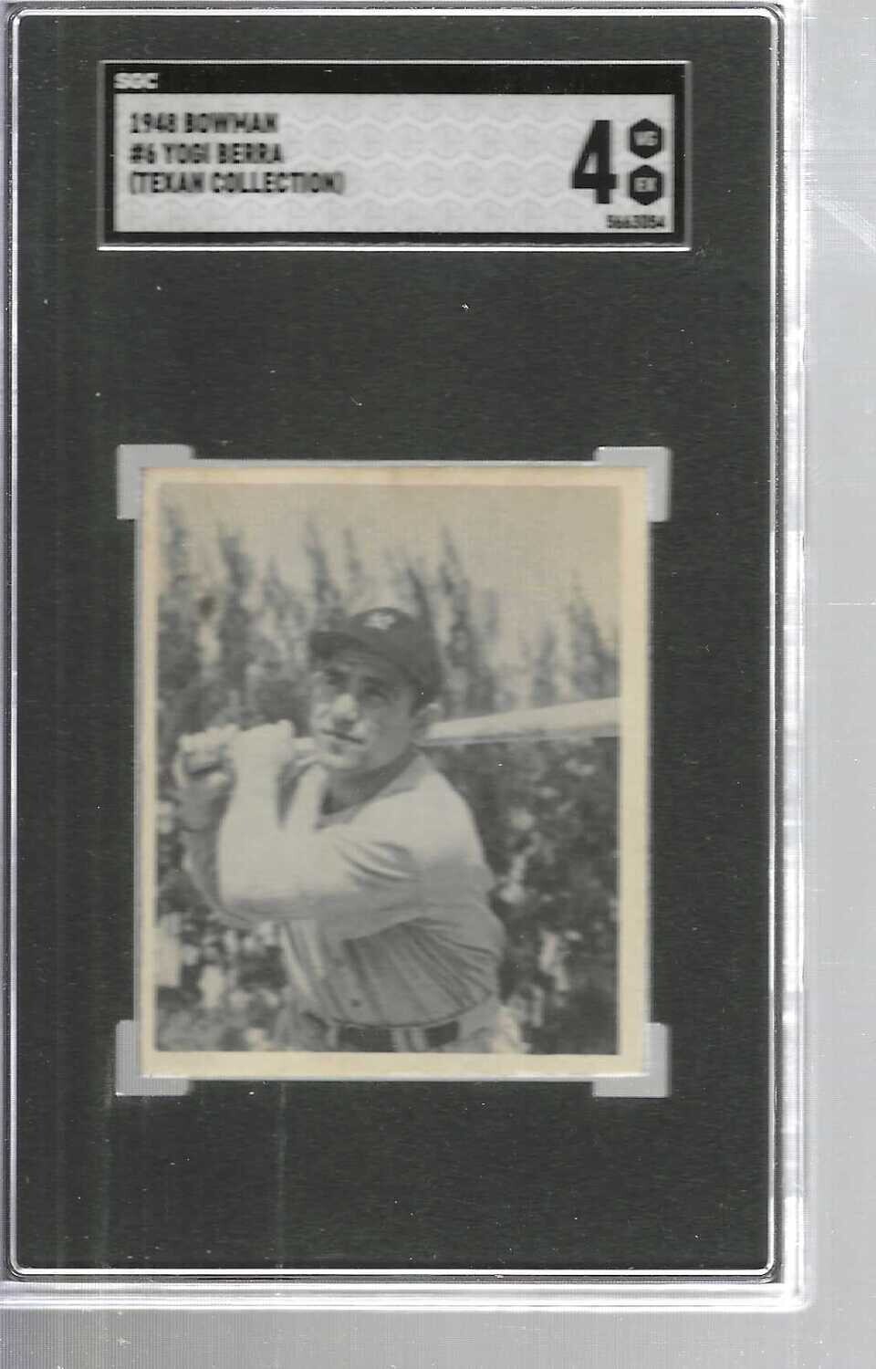 1948 Bowman #6 Yogi Berra rookie SGC 4