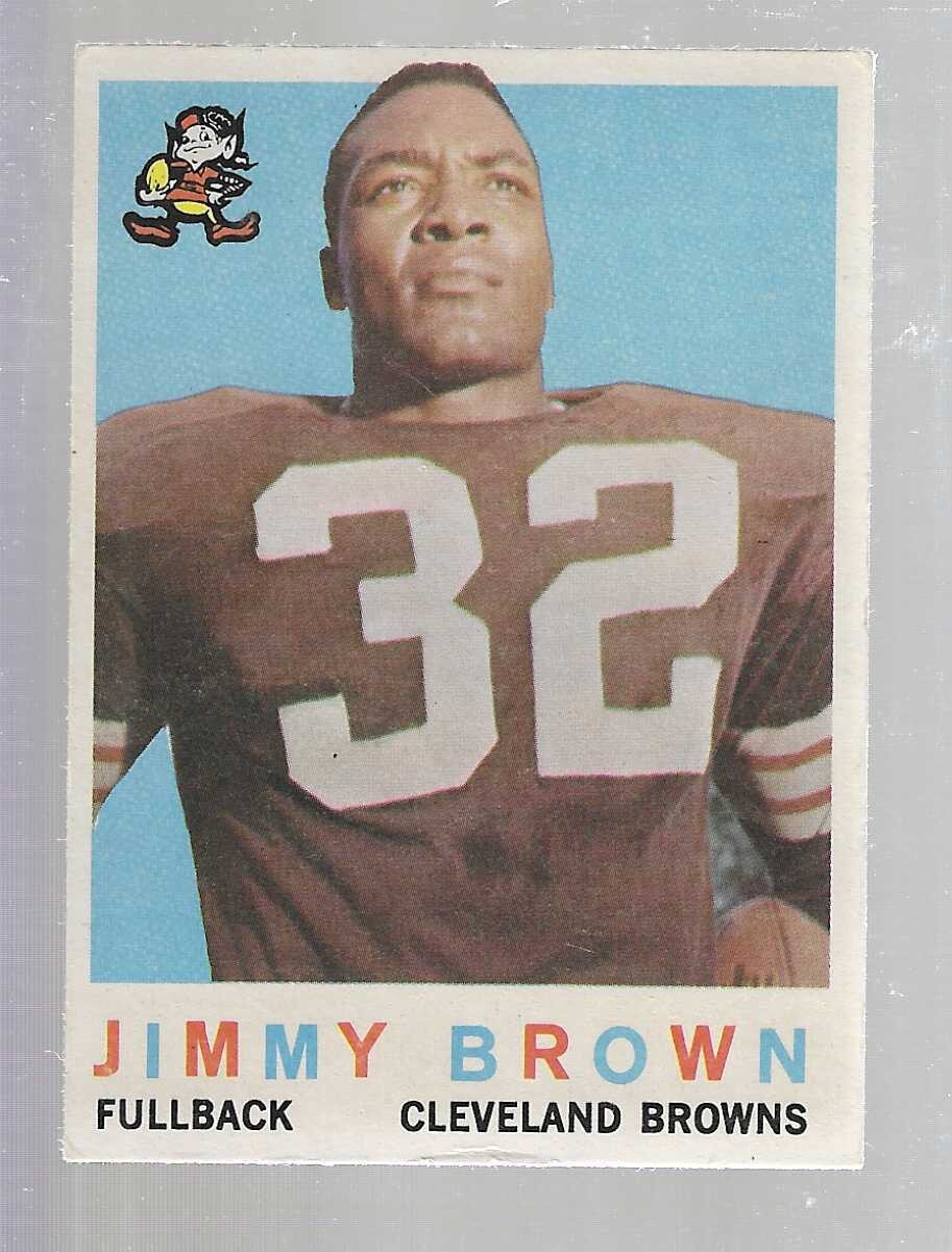 1959 Topps #10 Jim Brown Ex/Mint list $800