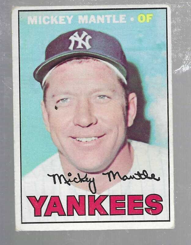 1967 Topps #150 Mickey Mantle PSA 3