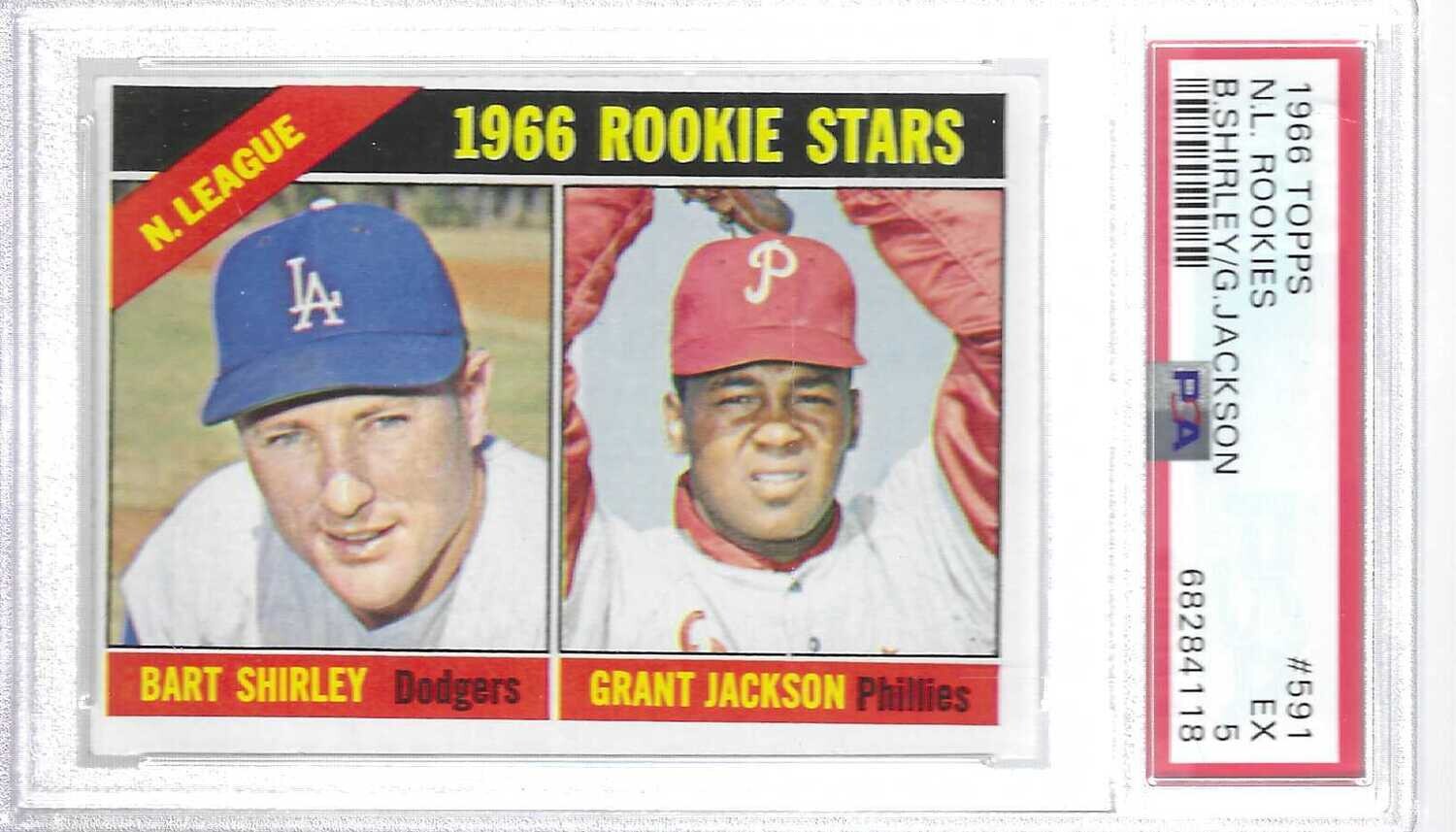 1966 Topps #591 Grant Jackson PSA 5