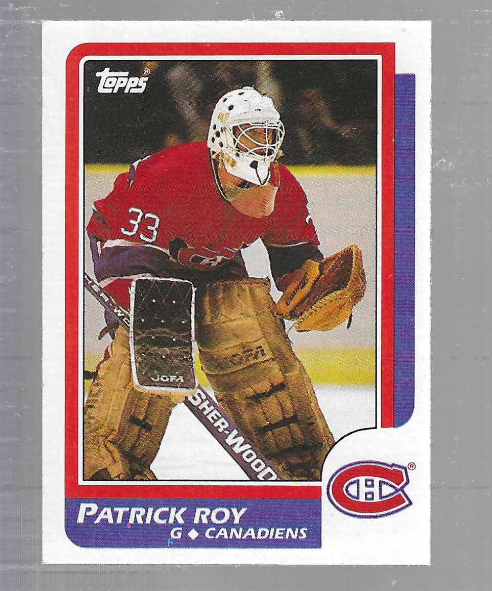 1986/87 Topps #53 Patrick Roy rookie