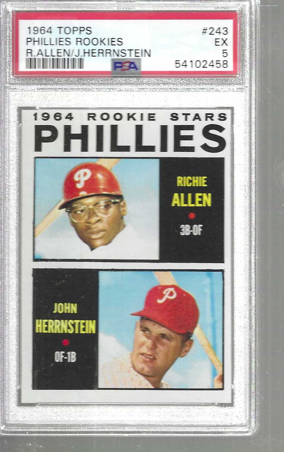 1964 Topps #243 Richie Allen rookie PSA 5