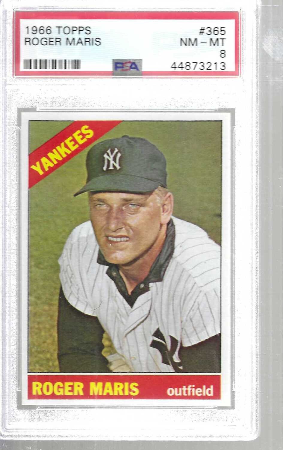 1966 Topps Roger Maris PSA 8