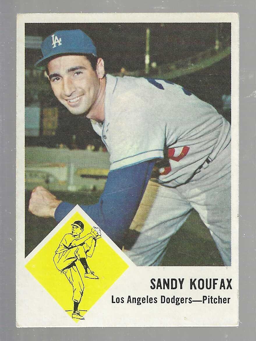 1963 Fleer #42 Sandy Koufax list $300