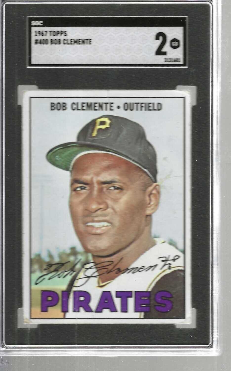 1967 Topps #400 Roberto Clemente SGC 2