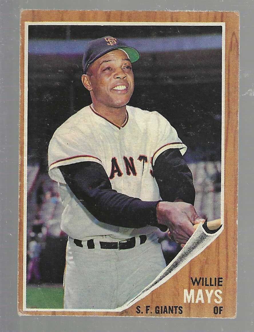 1962 Topps #300 Willie Mays VG List $800