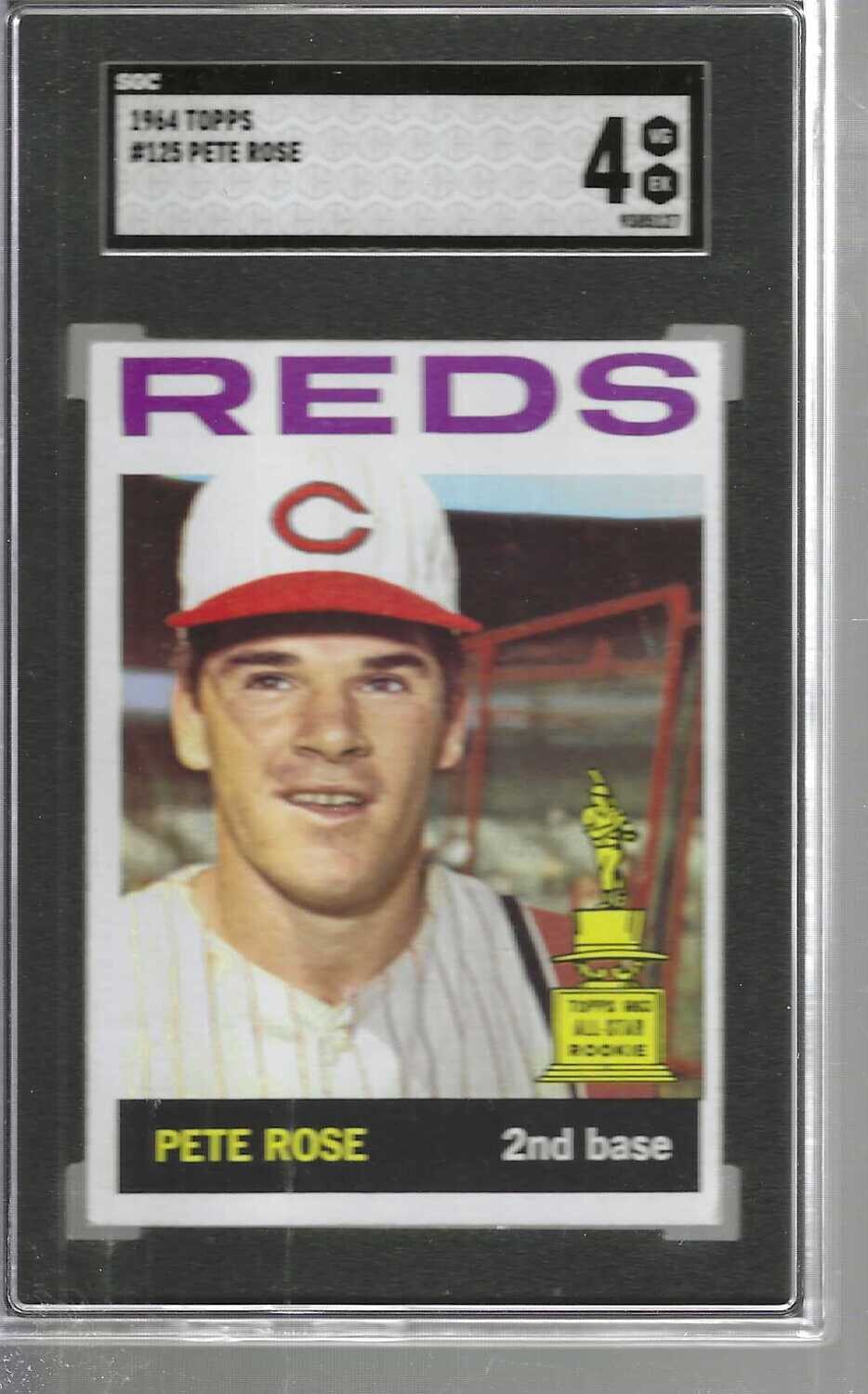 1964 Topps #125 Pete Rose SGC 4