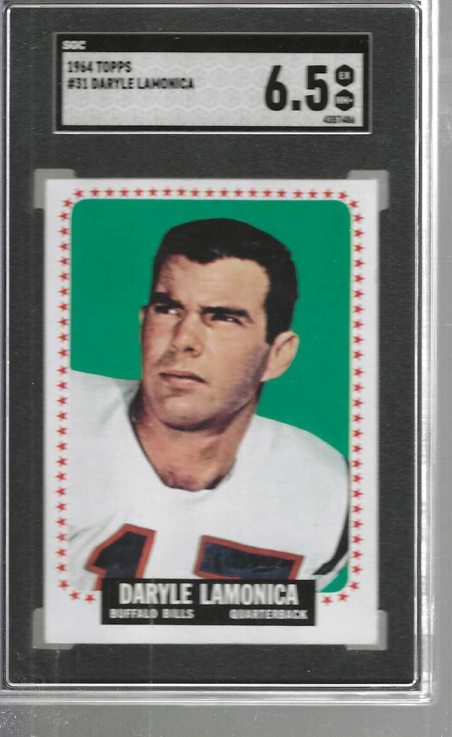 1964 Topps #31 Daryle Lamonica rookie SGC 6.5