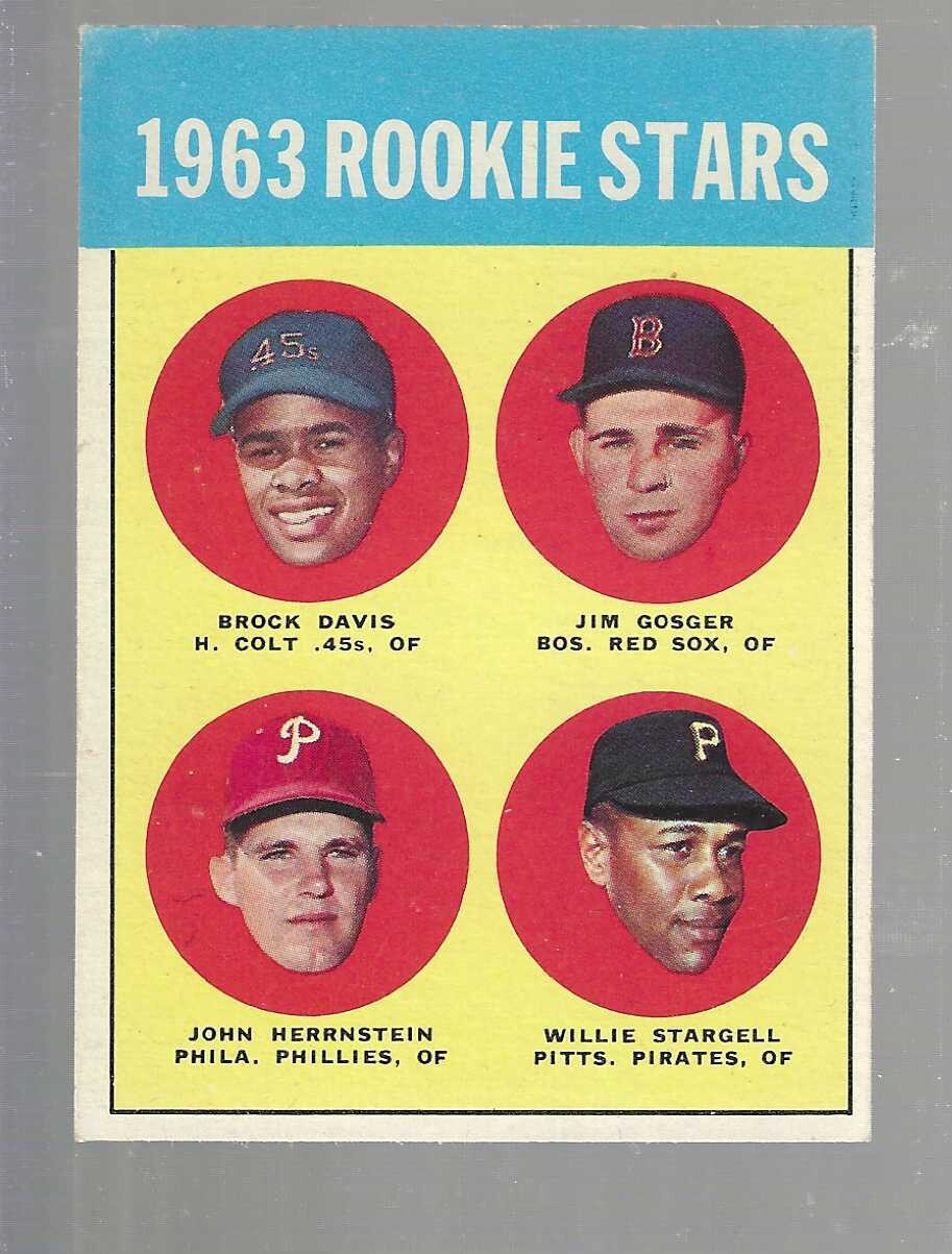 1963 Topps #553 Willie Stargell Rookie Ex/Mint
List $600