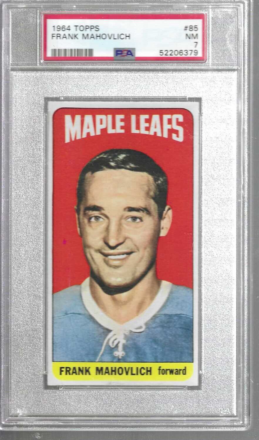 1964/65 Topps #85 Frank Mahovlich PSA 7