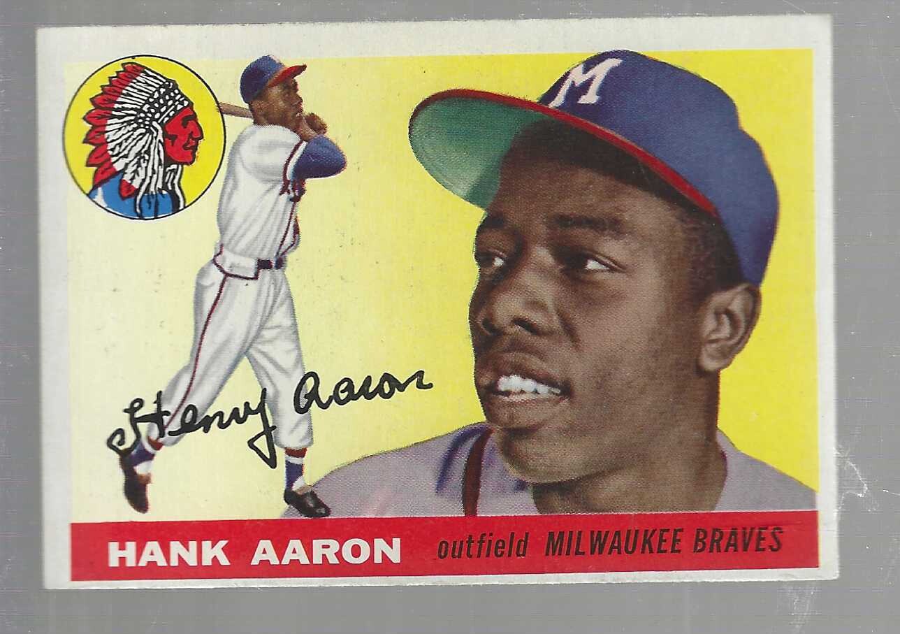 1955 Topps #47 Hank Aaron Ex+