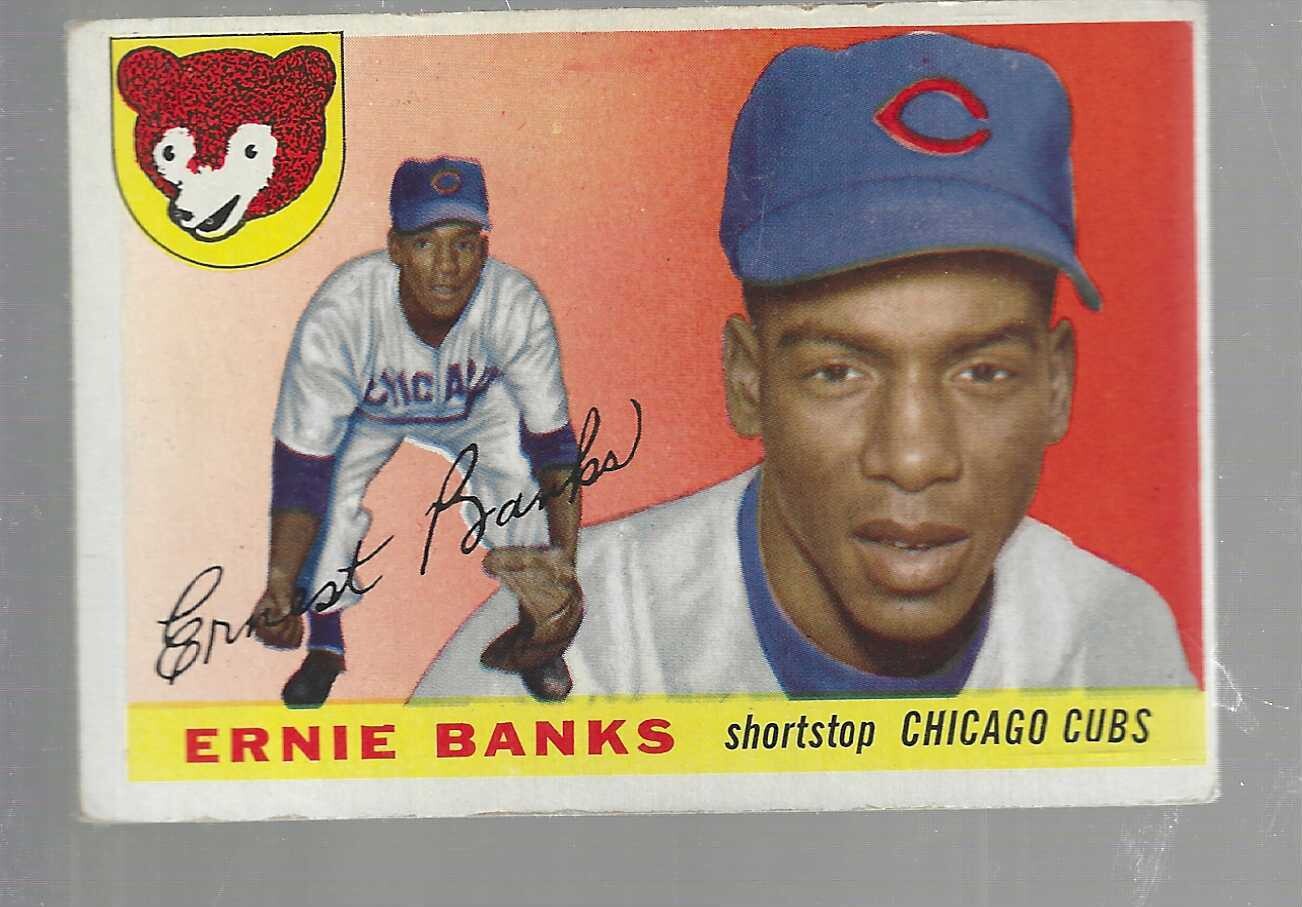 1955 Topps #28 Ernie Banks VG