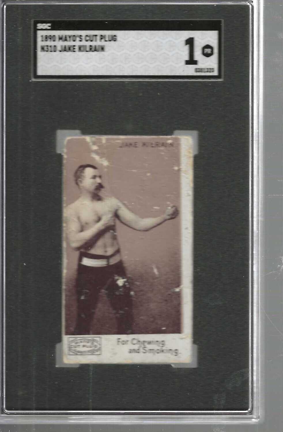 1895 Mayo&#39;s Cut Plug Boxing Jake Kilrain SGC 1
