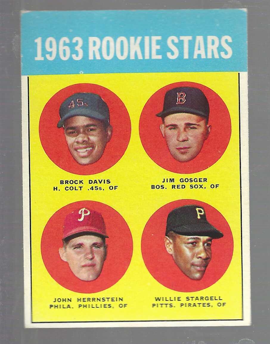 1963 Topps #553 Willie Stargell rookie Ex+ List $600