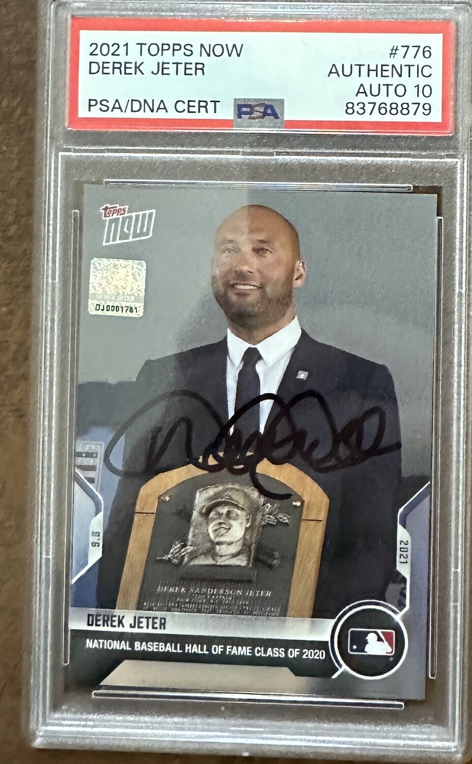 2021 Topps Now Derek Jeter autographed card PSA 10