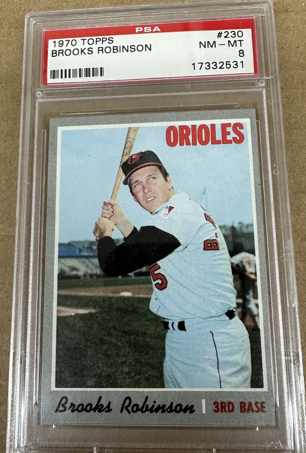 1970 Topps #230 Brooks Robinson PSA 8