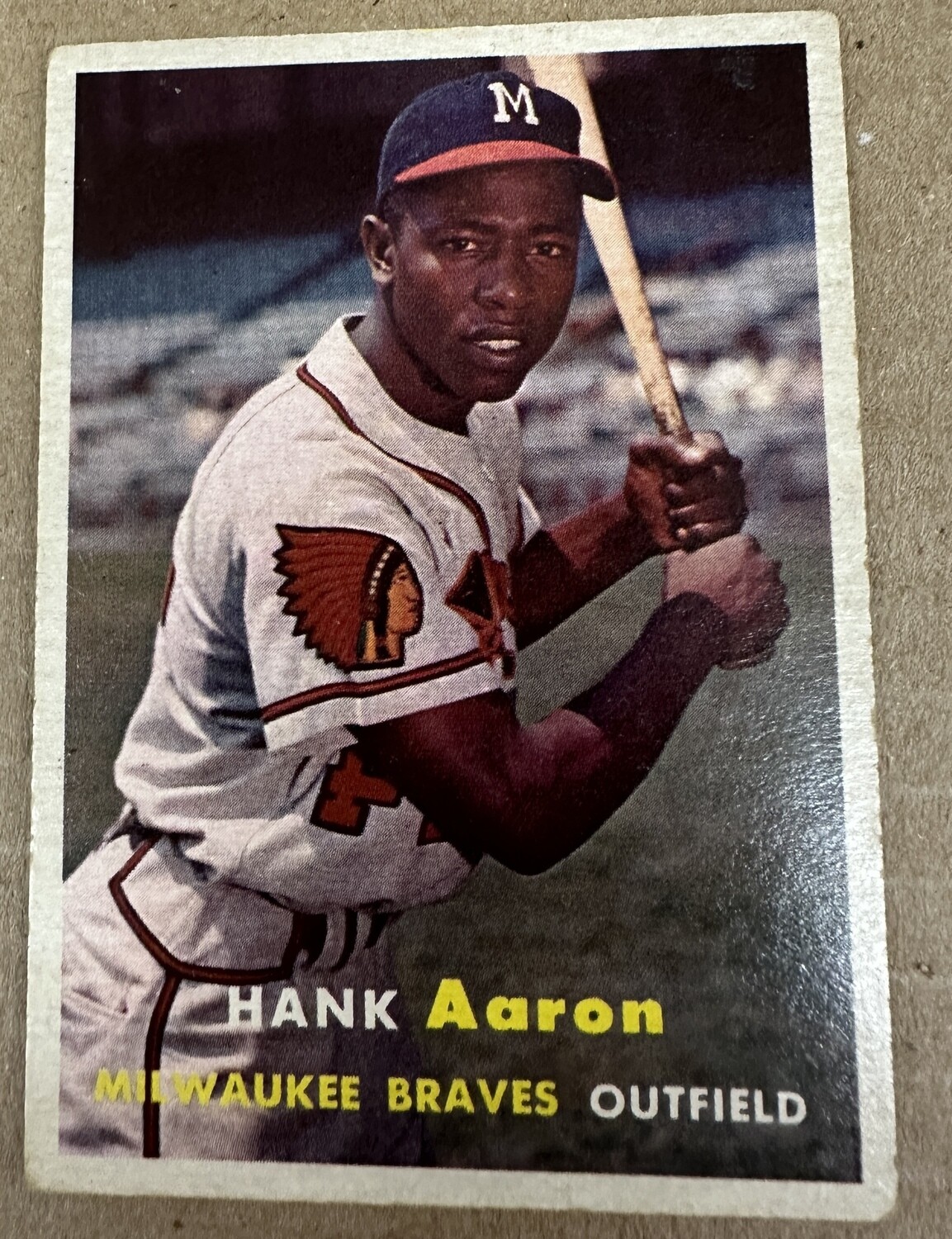1957 Topps #20 Hank Aaron VG