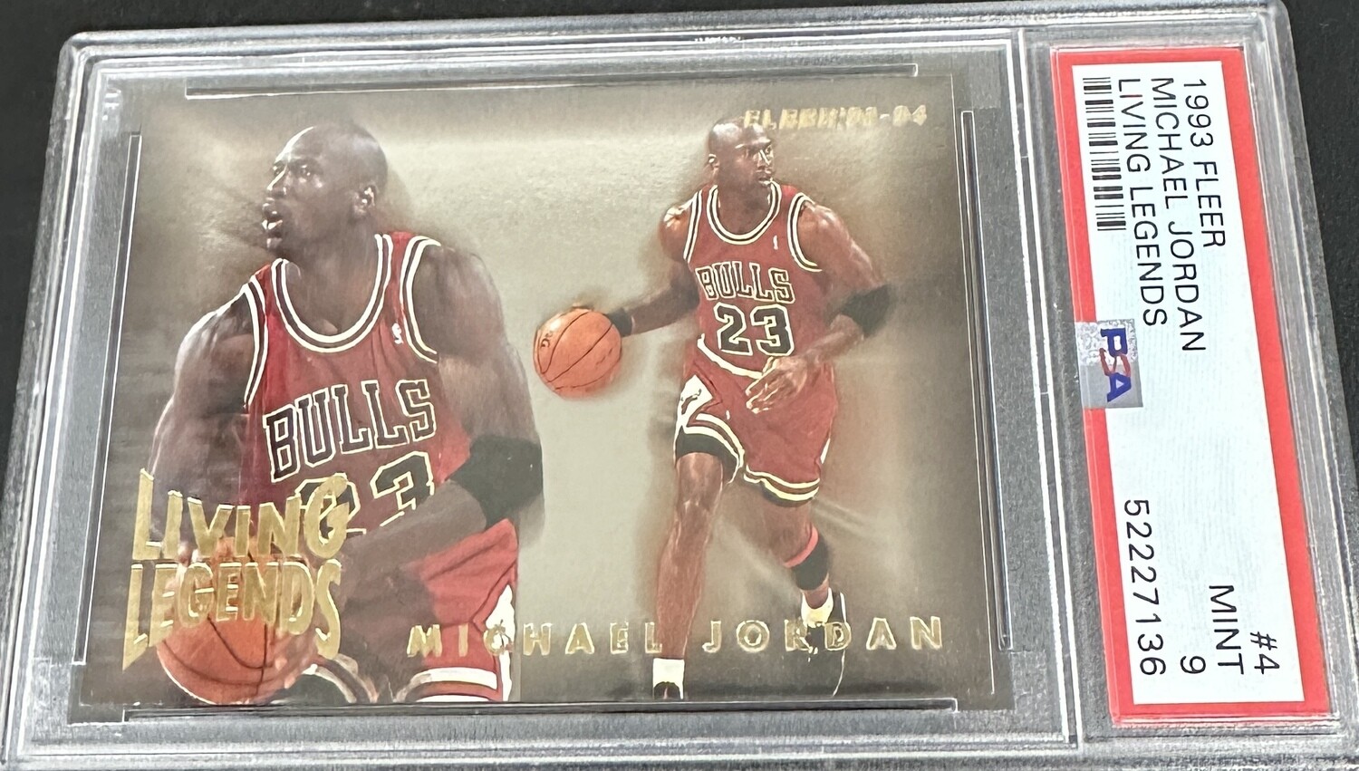 1993 Fleer #4 Michael Jordan Living Legends PSA 9