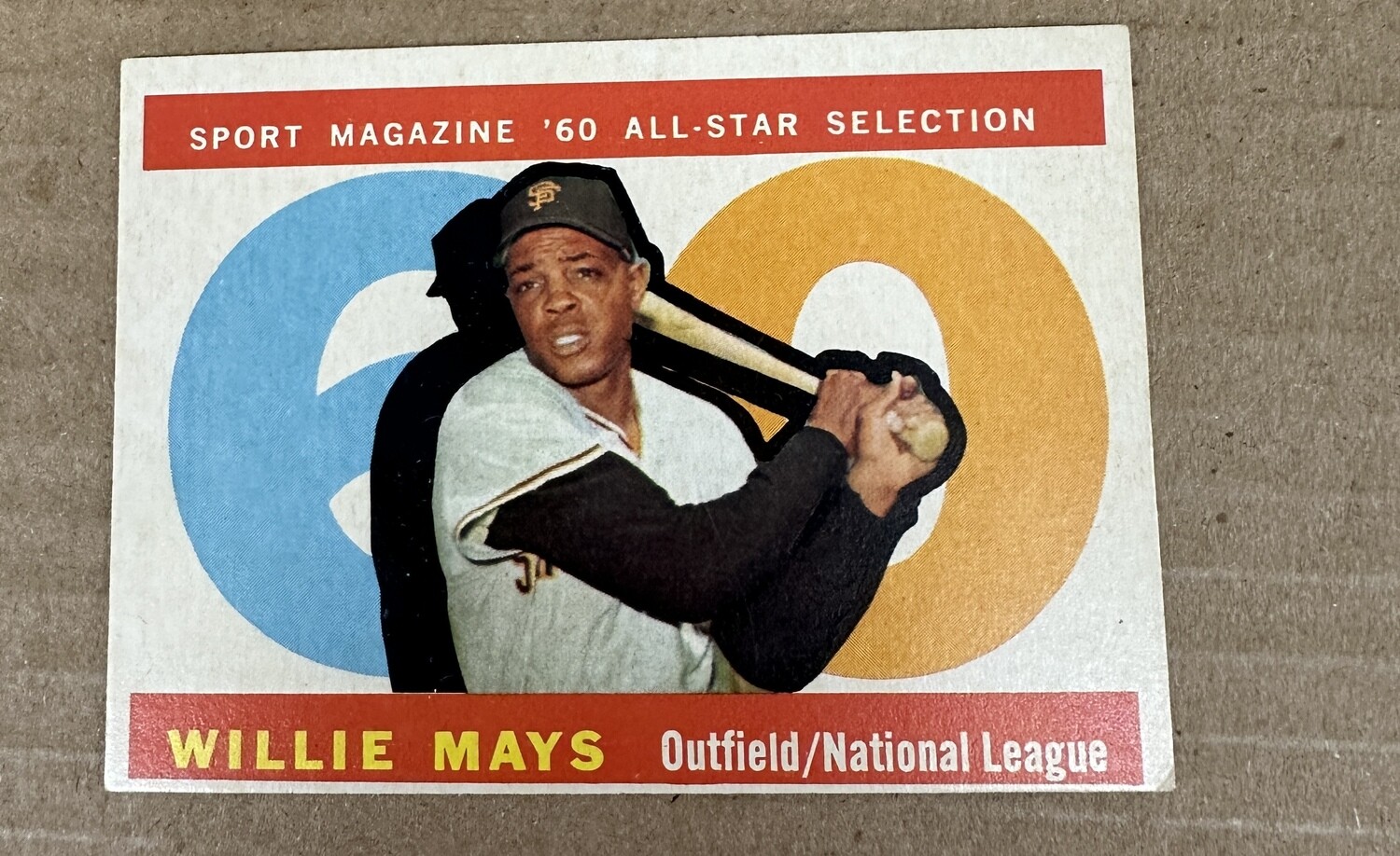 1960 Topps #564 Willie Mays All Star Ex+ List $250