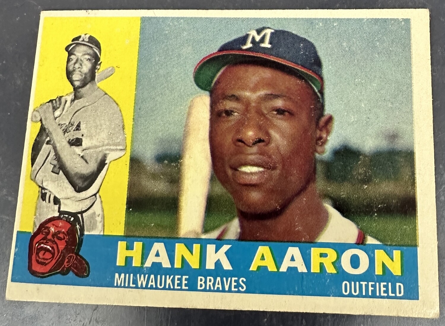 1960 Topps #300 Hank Aaron VG List $250