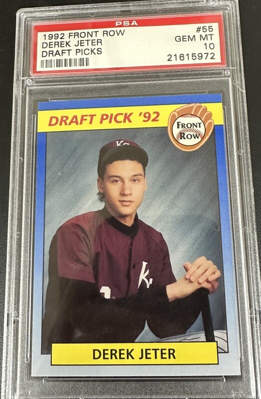 1992 Front Row Derek Jeter rookie Draft Picks PSA 10