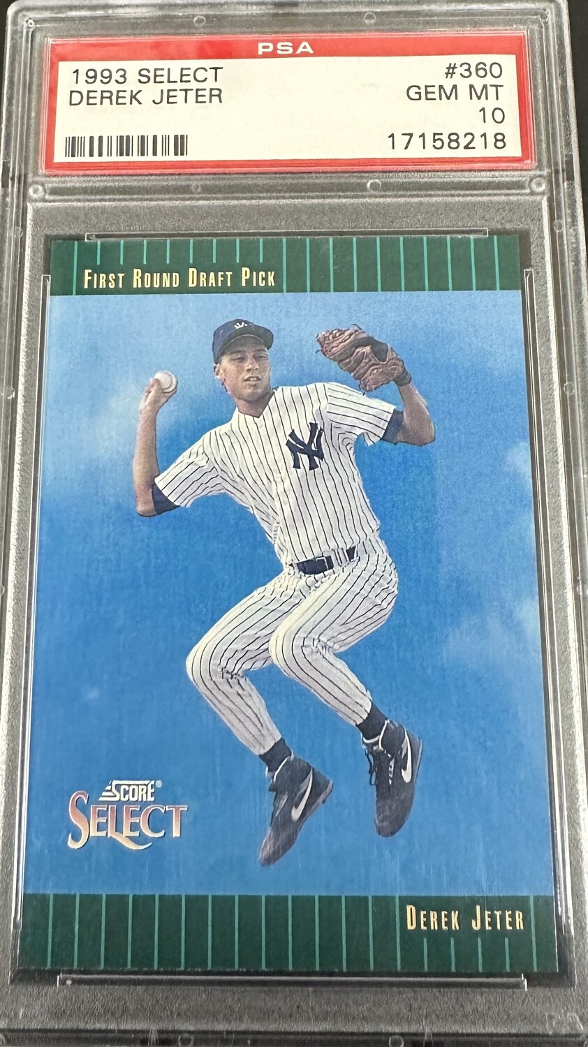 1993 Select Derek Jeter rookie PSA 10