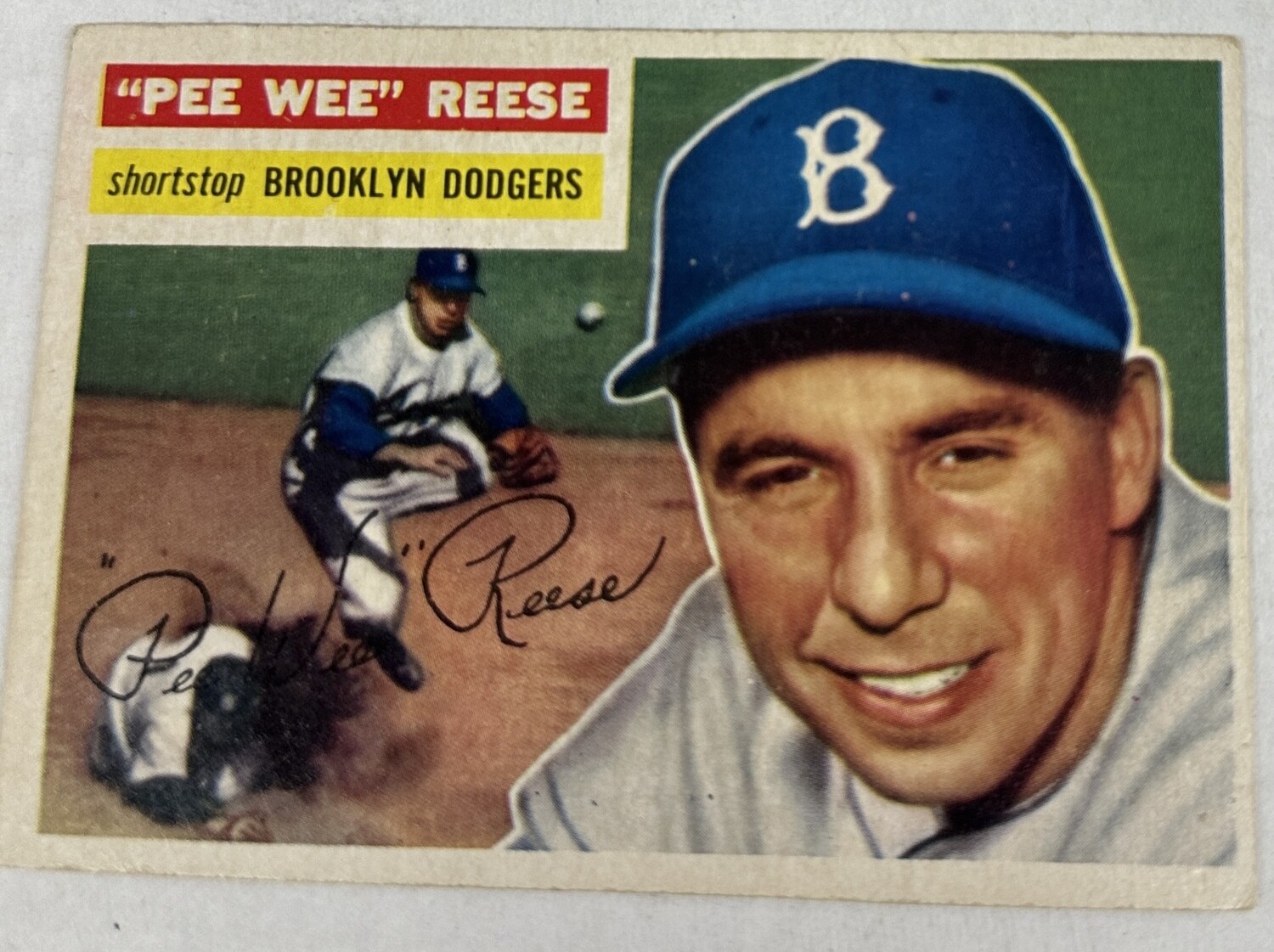 1956 Topps #260 Pee Wee Reese List $300 Ex