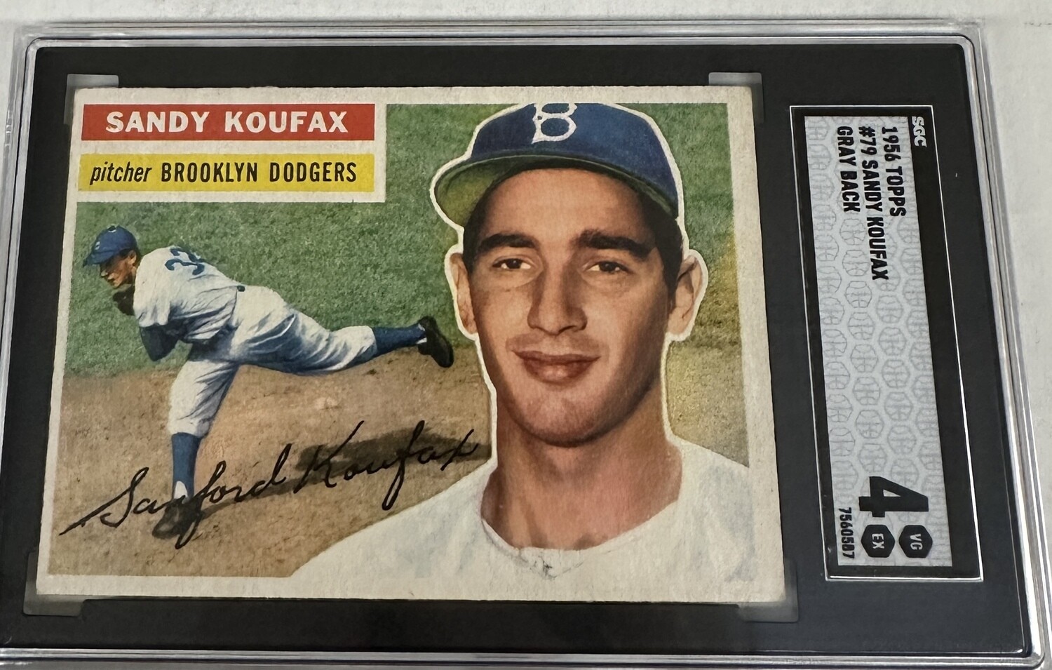 1956 Topps #79 Sandy Koufax SGC 4