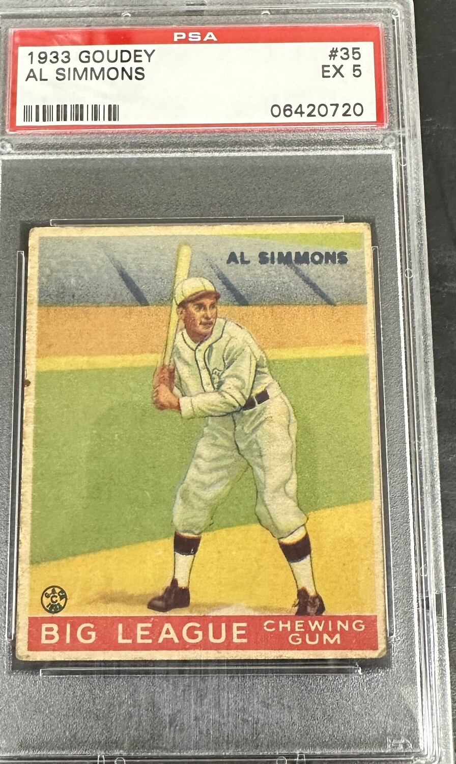 1933 Goudey #35 Al Simmons PSA 5