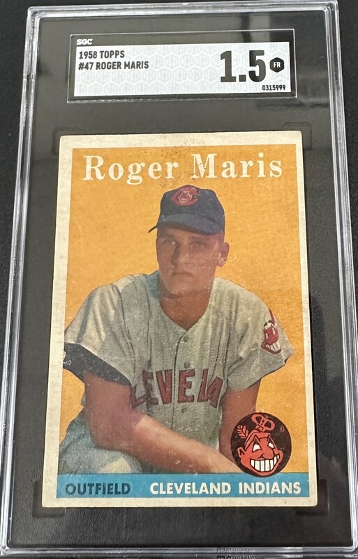 1958 Topps #147 Roger Maris rookie SGC 6.5