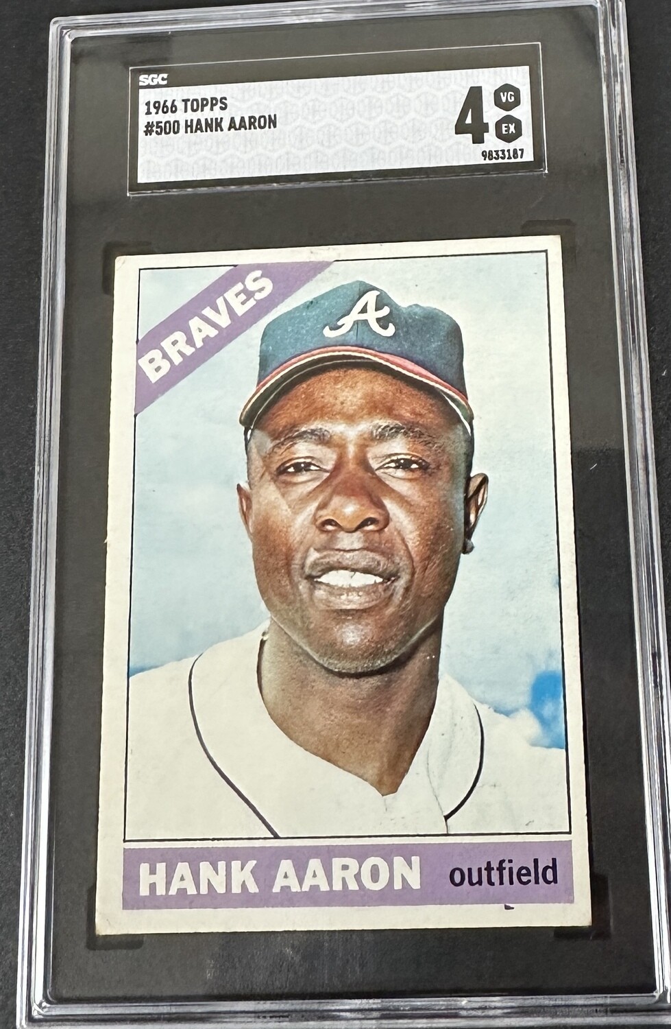 1966 Topps #500 Hank Aaron SGC 4