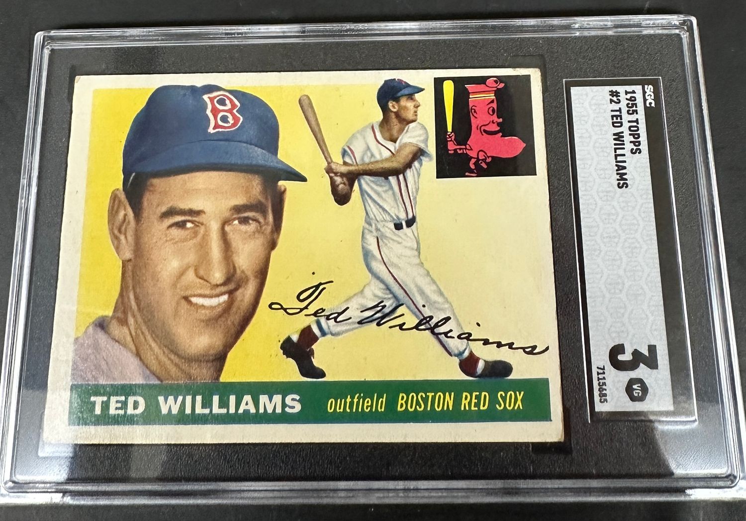 1955 Topps #2 Ted Williams SGC 3